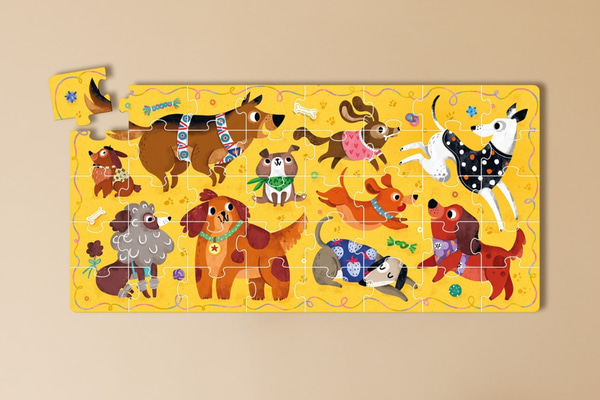 Puzzle Adoro i Cani 3+