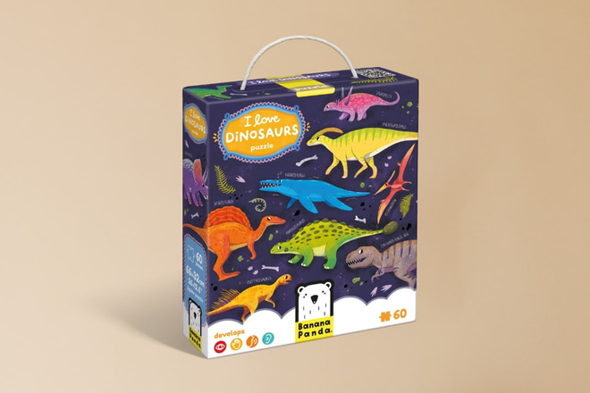 Puzzle Miluji Dinosaury 4+