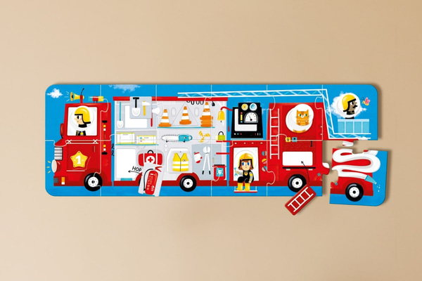 Make-a-Match Puzzle Camion dei Pompieri 2+