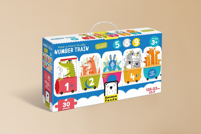 Puzzle Make-a-Match Vlak 3+