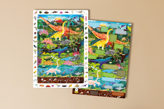 Puzzle d'osservazione Dinosauri 4+
