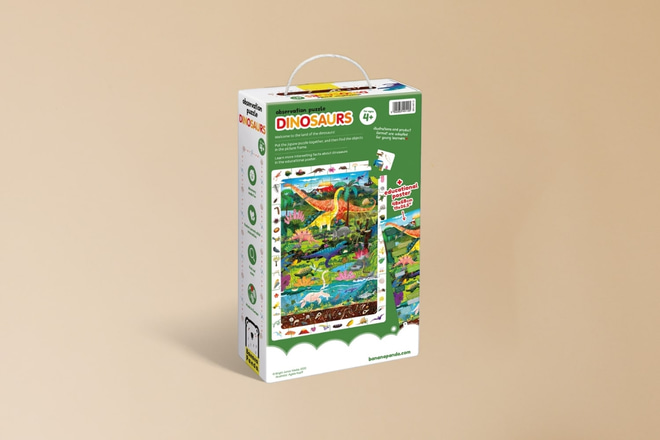 Puzzle d'osservazione Dinosauri 4+