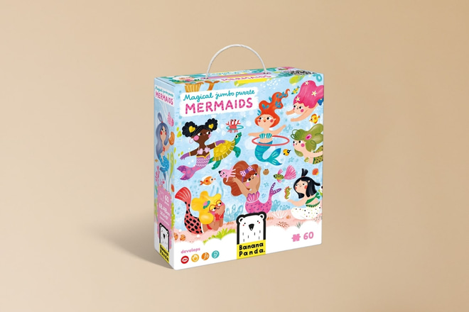 Quebra Cabeça Wild Jumbo Mermaids 4+