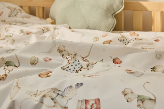 Housse de Couette Souris Gourmande 140x200