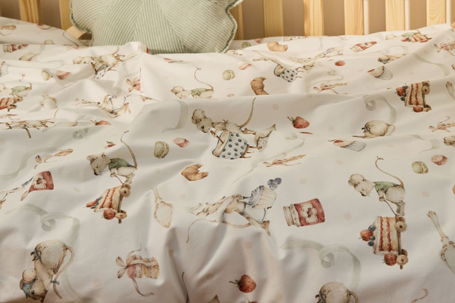 Housse de Couette Souris Gourmande 140x200