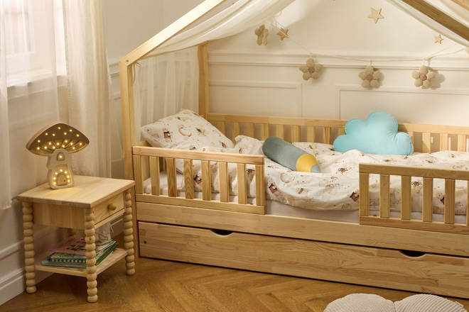 Wooden Storage Cube - Natural