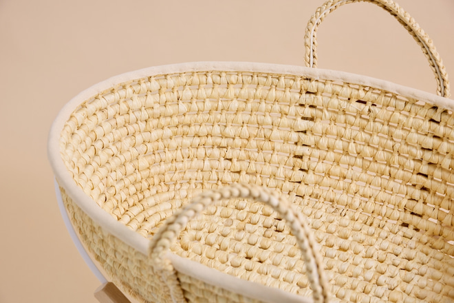 Couffin avec Matelas, Parure et Support Fixe - Set Complet