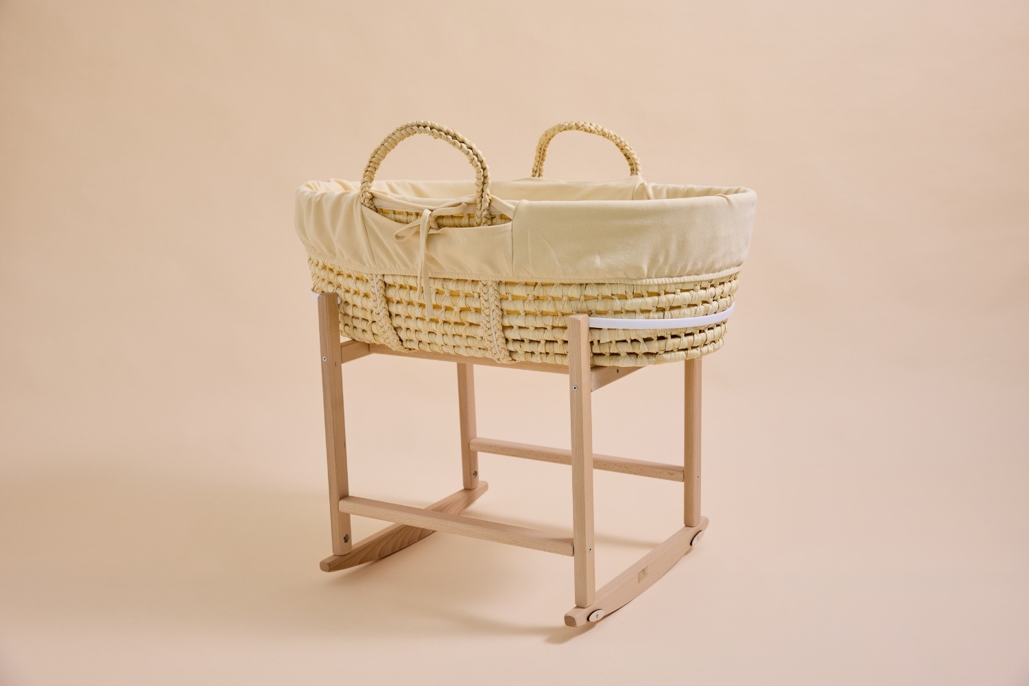 Mon Lit Cabane - - Couffin avec Matelas, Parure et Support à Bascule - Set Complet - Beige