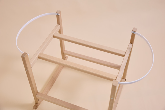 Couffin avec Matelas, Parure et Support à Bascule - Set Complet