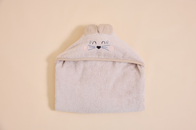 Cape de Bain Souris Beige 70x125cm