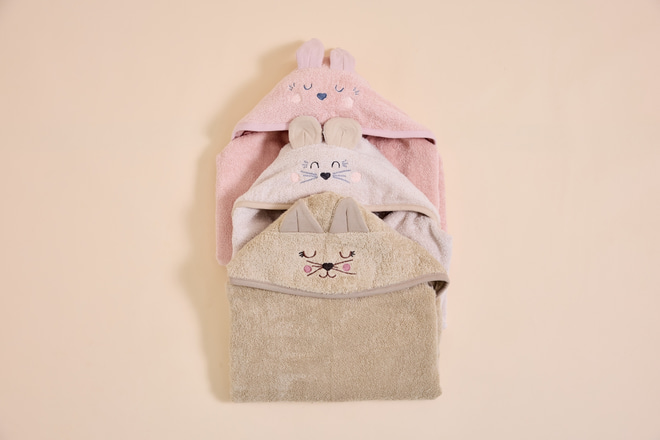 Cape de Bain Souris Beige 70x125cm