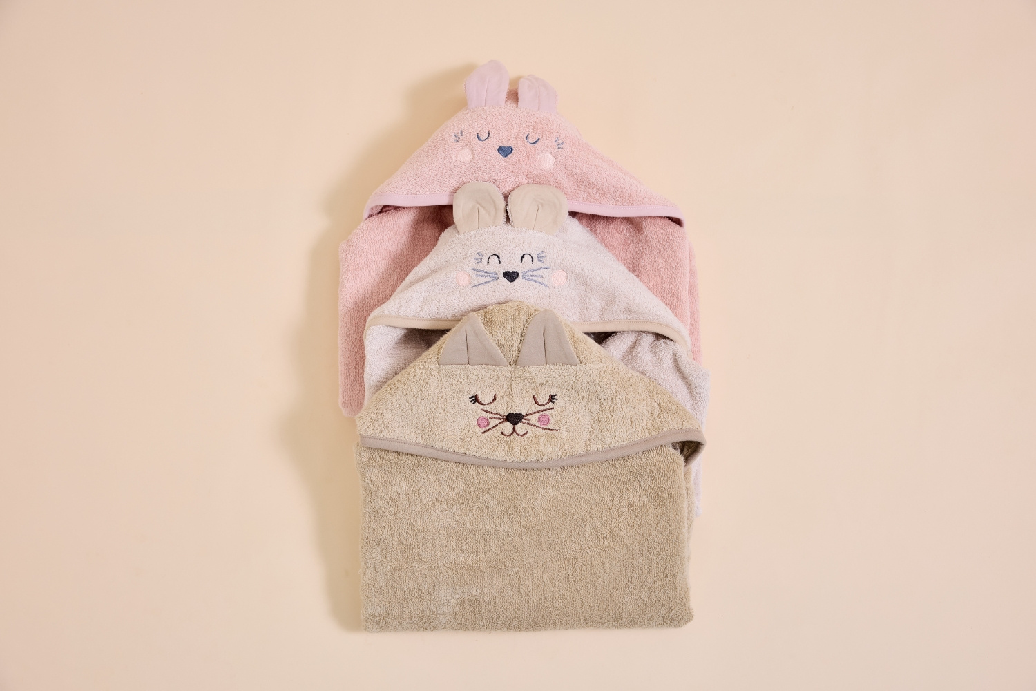 - Cape de Bain Lapin Rose 70x125cm - Rose (Mon Lit Cabane) - Image 8