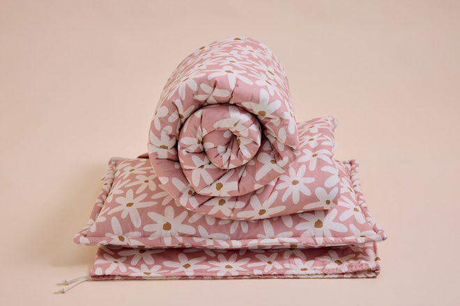 Sac de Couchage & Oreiller Marguerites