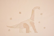 Decorazione murale Diplodocus
