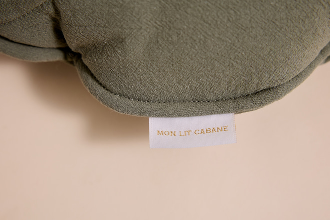 Cotton Leaf Cushion - Caramel