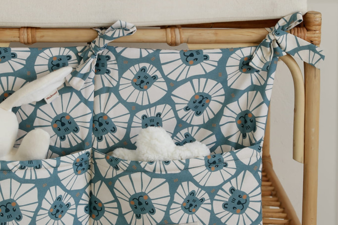 Tasca per letto - Denim Leone