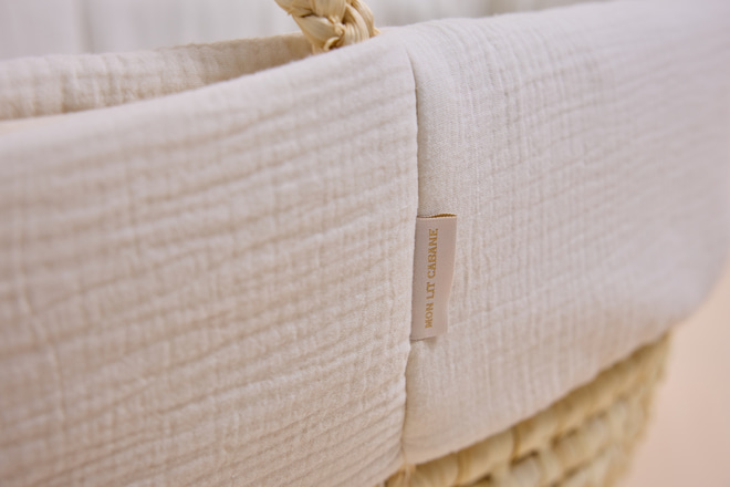 Rivestimento per Culla e Lenzuolo con Angoli - Beige