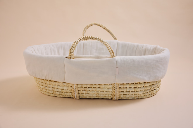 Habillage pour Couffin et Drap Housse - Beige