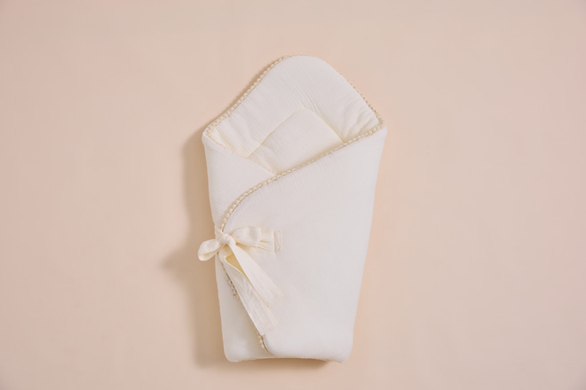 Boho Vanilla Muslin Swaddle