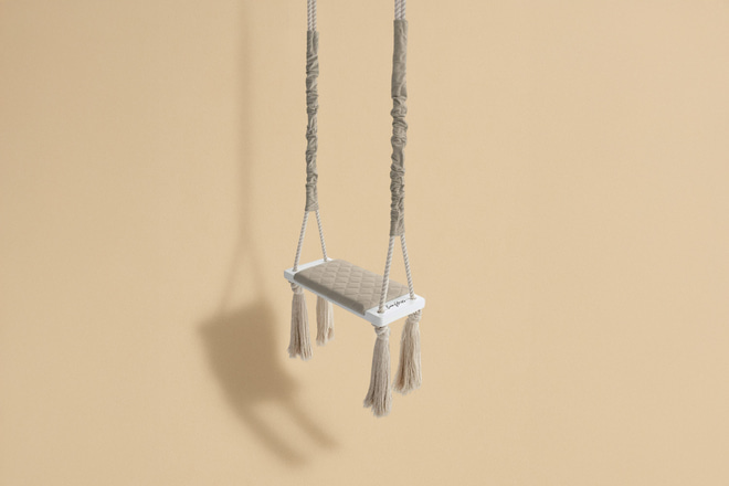 Baloiço Wood Swing Beige