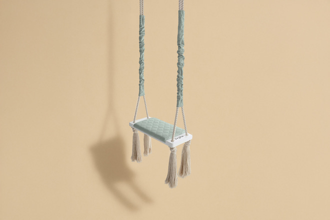 Schaukel Wood Swing Sky Grey