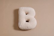 Letter Cushion B - Vanilla Boucle