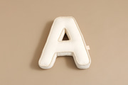 Cuscino Lettera A - Boho Vaniglia