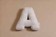 Letter Cushion A - Ecru Corduroy