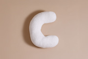 Polštář Písmeno C - Bouclé Off White