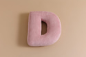 Letter Cushion D - Pink Corduroy