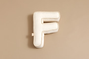 Cuscino Lettera F - Boho Vaniglia