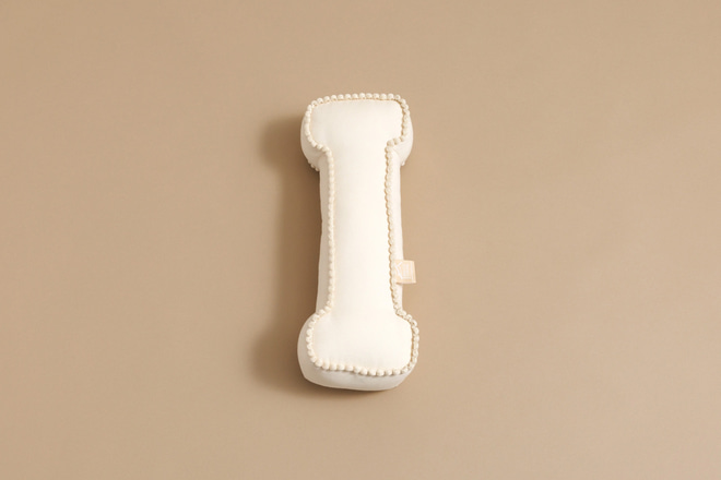 Cuscino Lettera I - Boho Vaniglia