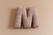 Letter Cushion M - Cappuccino Corduroy