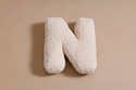 Buchstaben-Kissen N - Vanilla Boucle