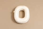 Letter Cushion O - Boho Vanilla