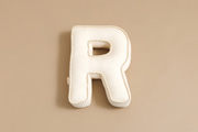 Letter Cushion R - Boho Vanilla