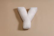 Letter Cushion Y - Ecru Corduroy