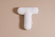 Cojín Letra T - Bouclé Off White