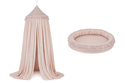 Set Betthimmel & Babynest Boho Dusty Pink