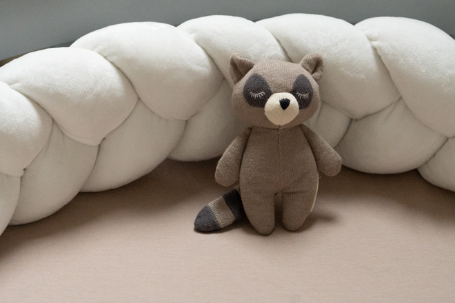 Small Fitted Sheet for Oval Evolving Cradle - Beige