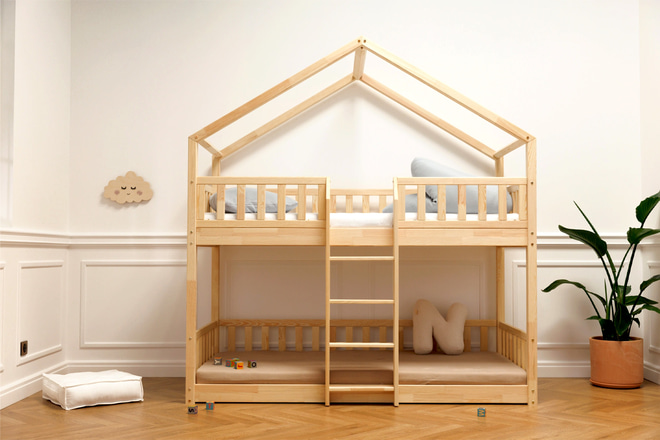 Letto a Castello DB Premium A Terra 90x190cm