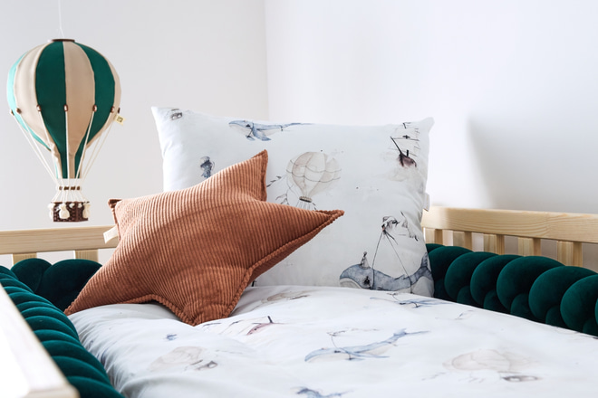 Cappuccino Star Corduroy Cushion