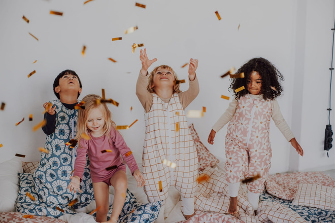 Denim Lion Sleeping Bag With Legs