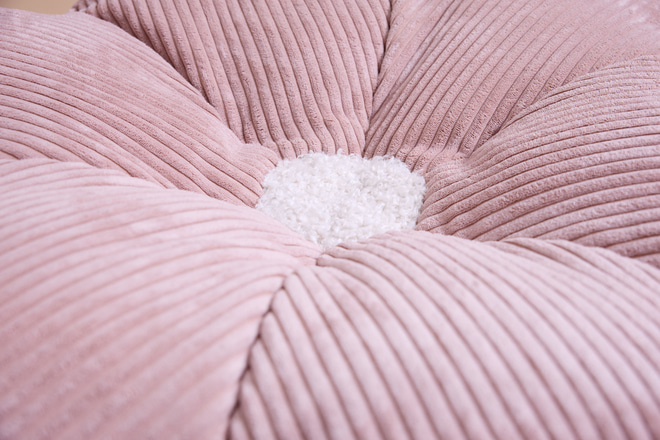 Puff Bouclé Boho Vainilla