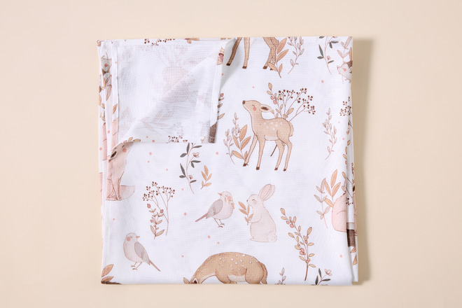 Lange XL en Bambou Forest Friends 120x120cm