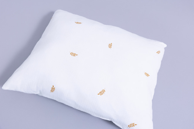 Juego de edredón y almohada de muselina de algodón 120x170 con relleno - Campos De Trigo