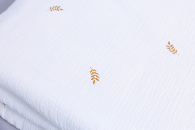 Cotton Muslin 120x170 Duvet & Pillow Set With Filling - Wheat Fields