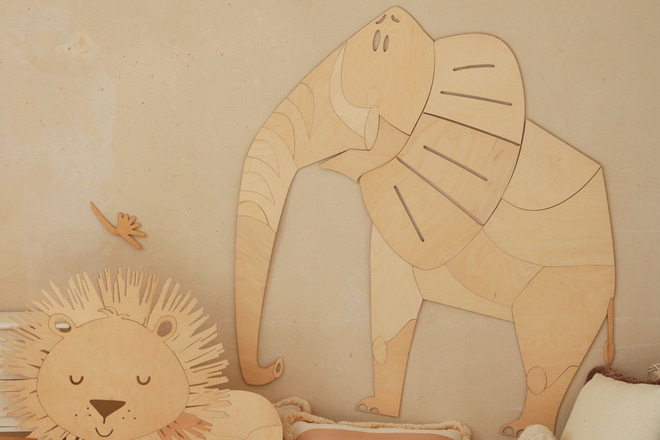 Decoración mural Elefante