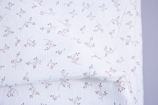 Set piumone e cuscino in mussola di cotone 120x170 - Cotton Flowers