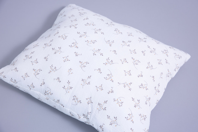 Cotton Muslin 120x170 Duvet & Pillow Set With Filling - Cotton Flowers